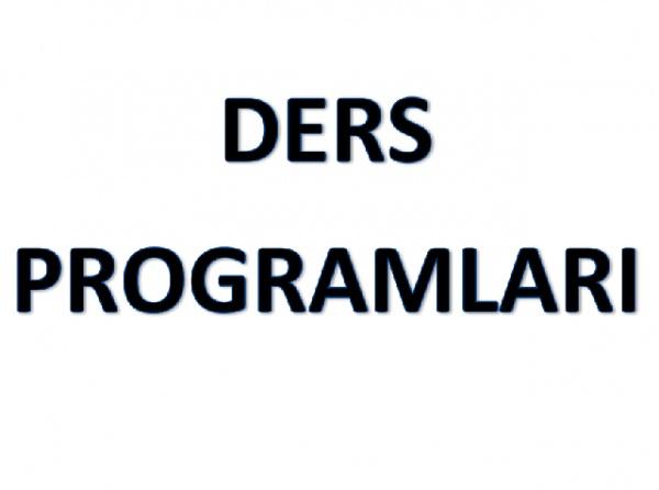 Ders programları